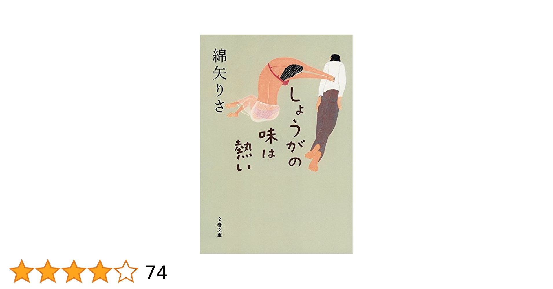 綿矢りさ しょうがの味は熱い 小説 恋愛