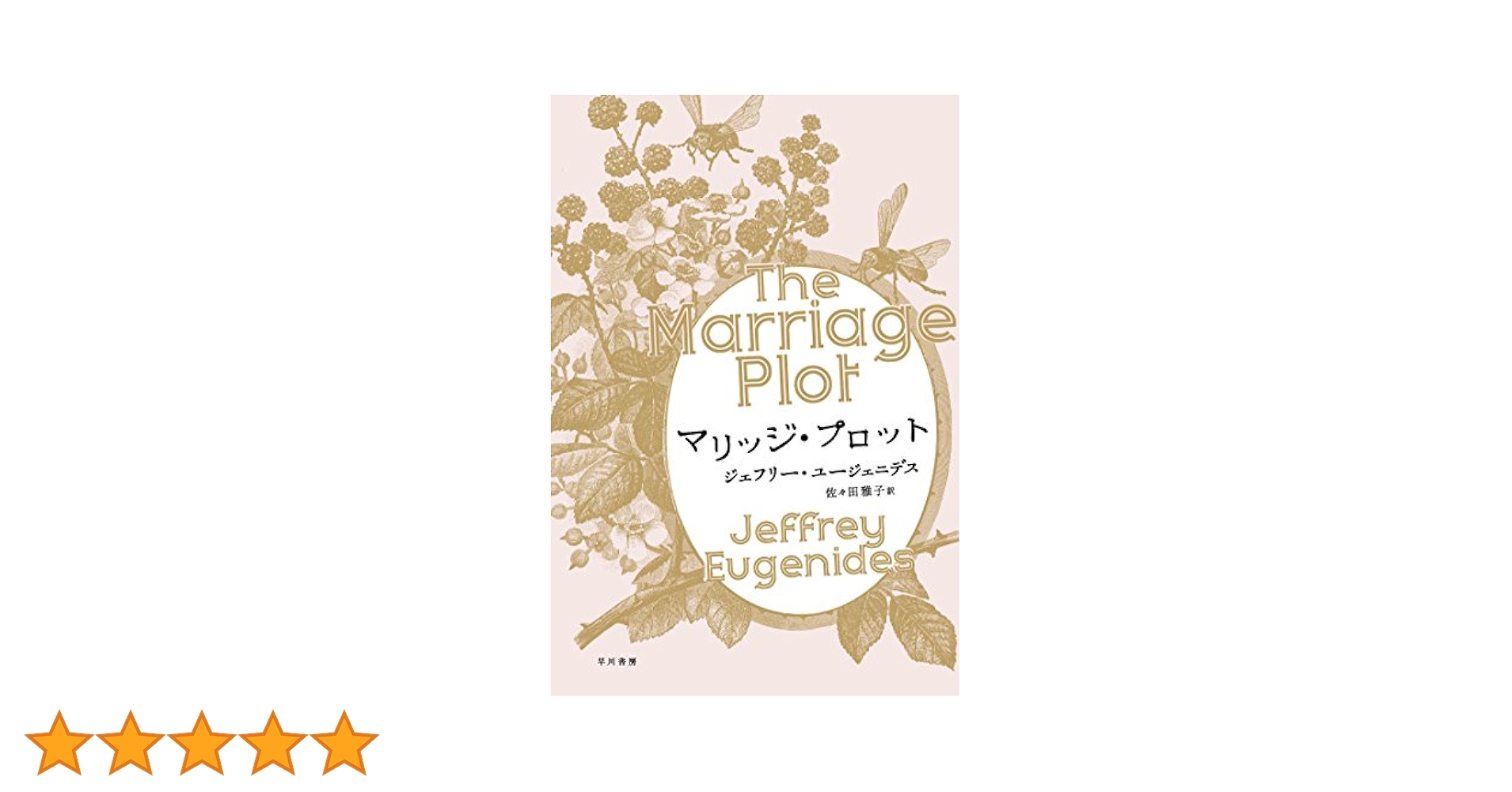 ジェフリー・ユージェニデス マリッジ・プロット 小説