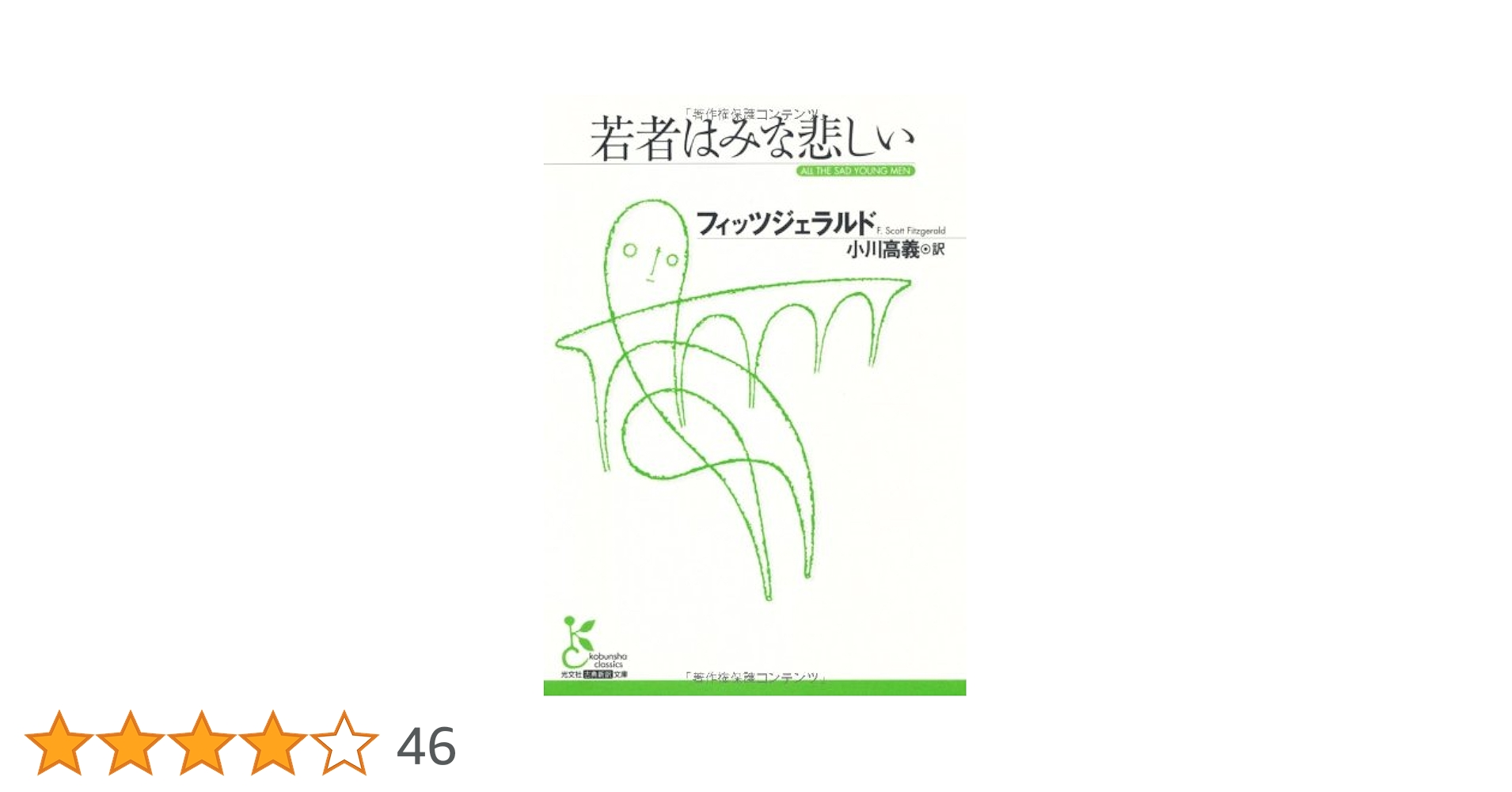 F・スコット・フィッツジェラルド 若者はみな悲しい 短編集 小説