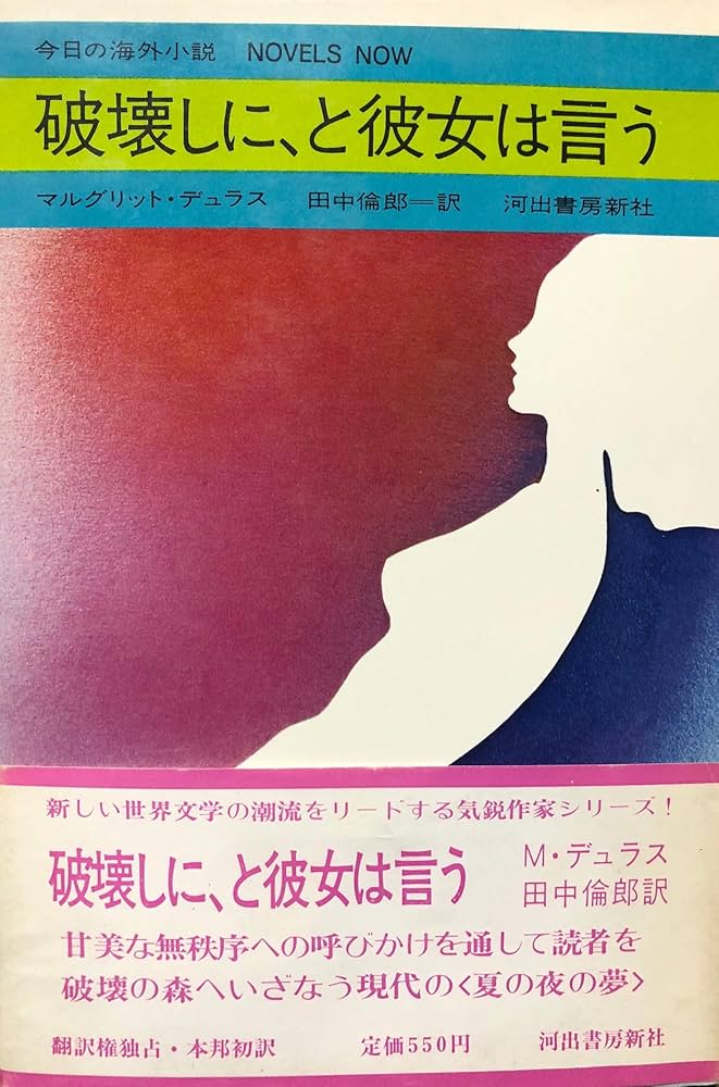 マルグリット・デュラス 破壊しに、と彼女は言う 小説